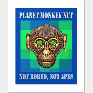 Planet Monkey NFT Not Bored Apes Posters and Art